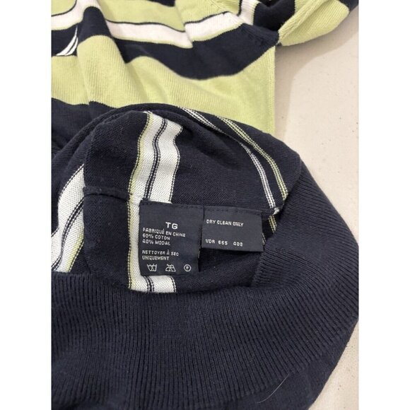 Nautica Vintage Sweater  Striped Mens XL  Crew Neck Preppy - Picture 9 of 10